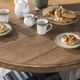 Legacy Classic Vintage Market Barnwood Oak Dining Table with Kettle Black Base-4