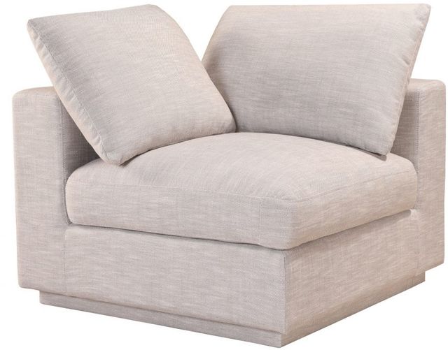 Moe's Home Collection Justin Signature 5-Piece Taupe U-Shaped Modular Sectional and Ottoman-2