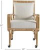 Universal Explore Home™ Escape-Coastal Living Home Newport Brown/Dover Natural Dining Game Chair-2