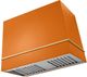 La Cornue Cornufé Loge 44" Quintessential Orange Wall Mounted Range Hood with Polished Brass Trim-0
