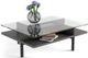 BDI Terrace™ 1152 Glass Top Rectangular Coffee Table with Charcoal Stained Ash Base-1