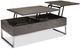Mazin Furniture Harmony Gray Lift Top Coffee Table with Chrome Base -2