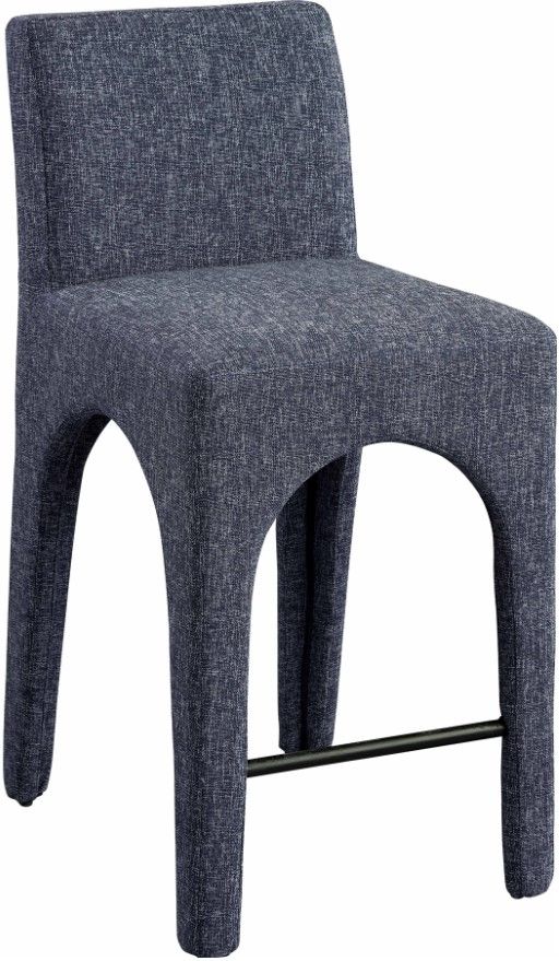 Meridian Furniture Gramercy Blue Counter Stool-0