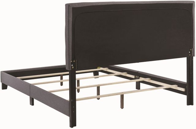 Coaster® Mapes Grey Queen Upholstered Bed-1