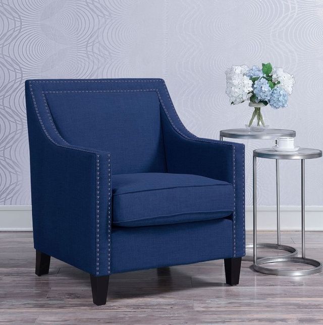 Elements International Erica Heirloom Blue Chair-1