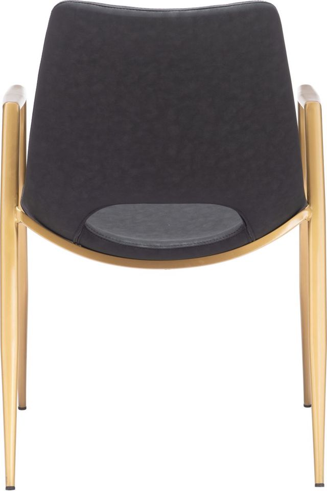 Zuo® Modern Desi Black/Gold Dining Chair-3