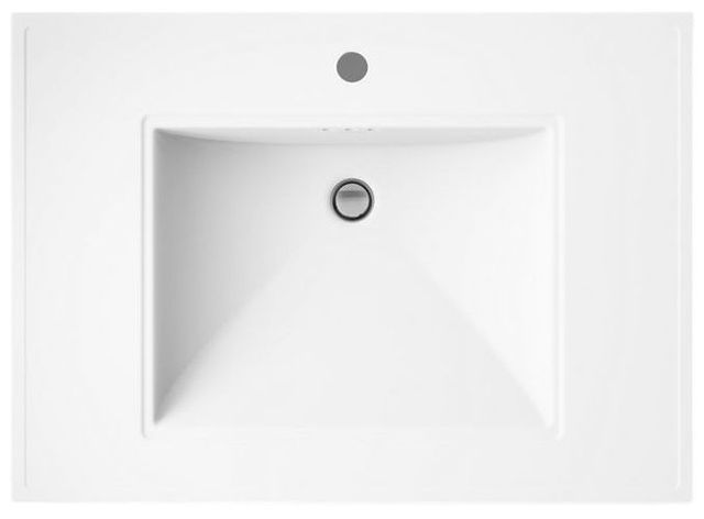 Kohler Memoirs® Stately White 30.69" Pedestal/Console Table Bathroom Sink Single Hole-1