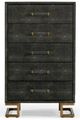 VIG Furniture Modrest Howard Shagreen Gray/Gold Leatherette Chest-1
