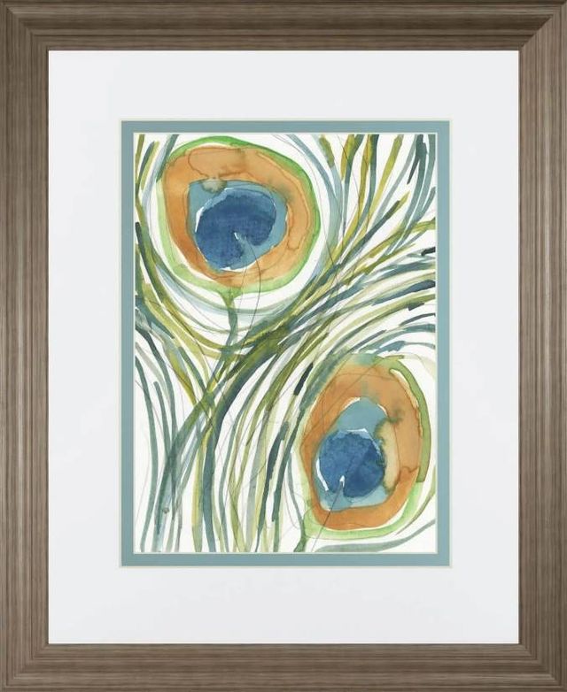 Classy Art Peacock Abstract II by Samuel Dixon Wall Art-0