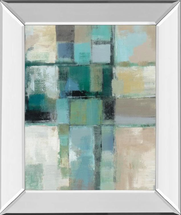 Classy Art Island Hues Crop 2 by Sylvia Vassileva Mirror Framed Wall Art-0