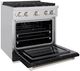 ZLINE 36" Stainless Steel Pro Style Gas Range with Black Matte Door-4
