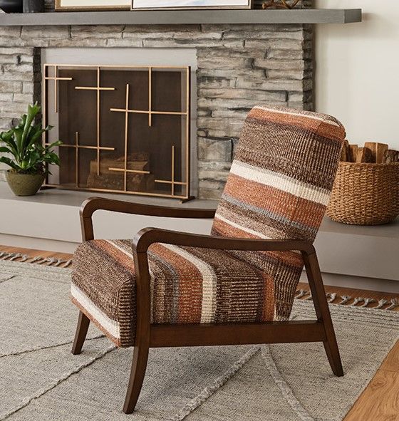 Best® Home Furnishings Field & Stream Home Rybe Dark Walnut/Sunset Accent Chair-4