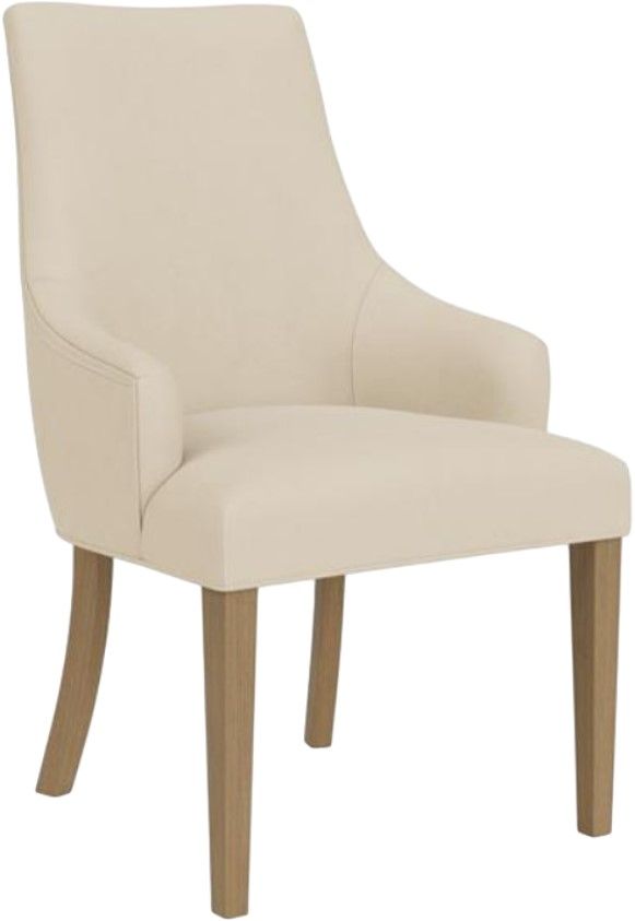 Riverside Furniture Mix-N-Match Chairs 2-Piece Ivory Swoop Arm Upholstered Dining Arm Chair Set-1