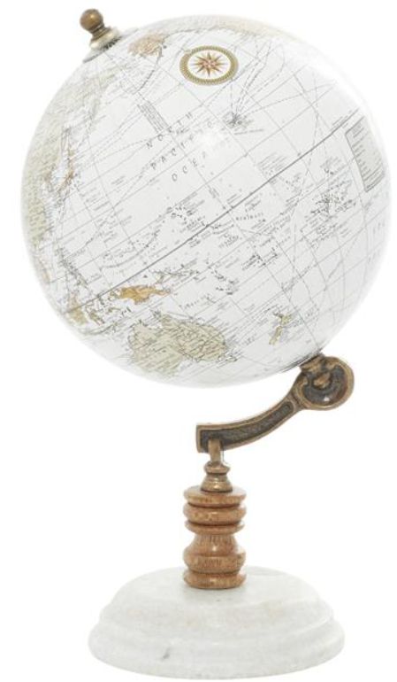 Deco Marche White 11" Globe-1