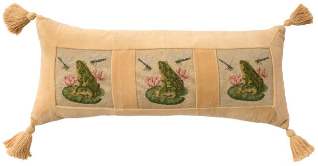 Nourison Home™ Mina Victory Vintage Pillow Seafoam 12"x28" Throw Pillow-0