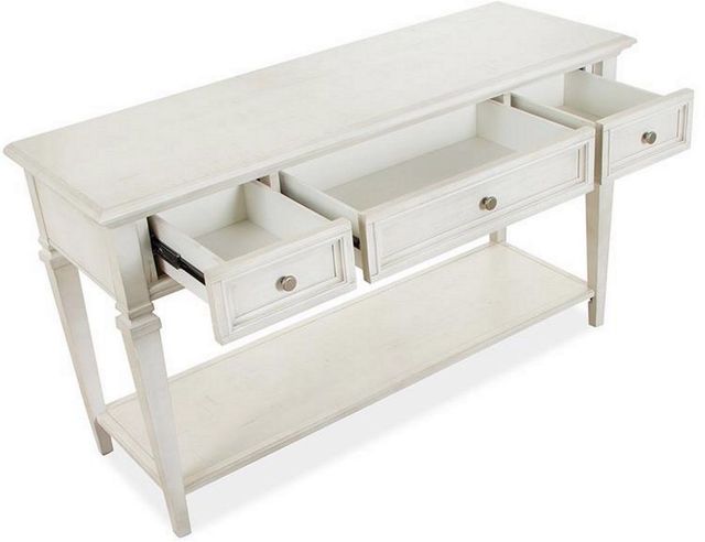 Magnussen Home® Newport Alabaster Sofa Table-3