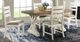 Elements International Park Creek 5-Piece Cottage White/Natural Rectangular Dining Set-0