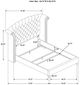 Coaster® Melody 4-Piece Pacific Blue Queen Bedroom Set-2