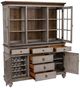 Flexsteel® Plymouth® Distressed Graywash Hutch-4