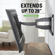 Sanus® Black Slim Full Motion TV Mount-3