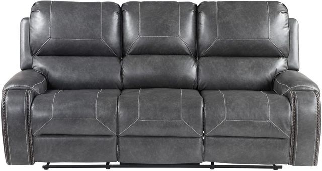 Steve Silver Co. Keily Dove Gray Manual Reclining Sofa-2