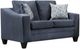 Delta Furniture Manufacturing Hershey Navy Loveseat-0