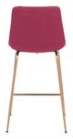 Zuo® Tony Red and Gold Counter Chair-3