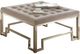 ACME Furniture Damien Beige/Champagne Cocktail Ottoman-0