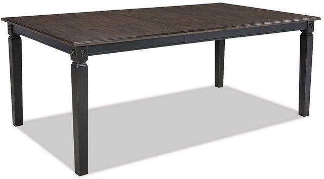 Intercon Glennwood Charcoal Dining Table with Rubbed Black Base-0