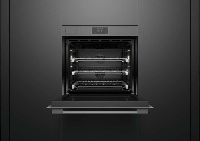 Fisher & Paykel Series 11 Minimalist 30" Grey Glass Steam Assist Wall Oven with Self-Cleaning-3