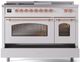 Ilve® Nostalgie II Series 48" Custom RAL Color Pro Style Dual Fuel Range-4