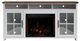 Legends Home Hampton Barnwood/Jasmin White 74" Fireplace Console-4
