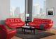 Furniture of America® Volos Red Chair-1