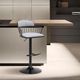 Armen Living Nash Black/Light Gray Adjustable Bar Stool-4