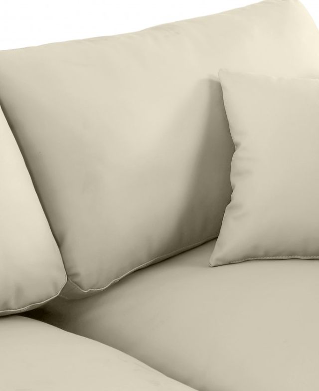 Meridian Furniture Comfy 2-Piece Cream Armless Sofa-4
