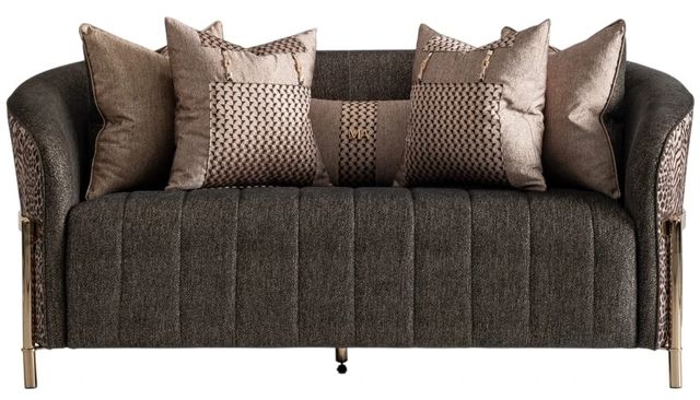 Michael Amini® Lisbon Onyx Gold Loveseat-2