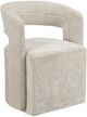 Crestview Collection Napa Cream Upholstered Dining Arm Chair-0