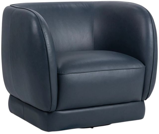 Classic Home Rinner Mystic Blue Swivel Chair-0