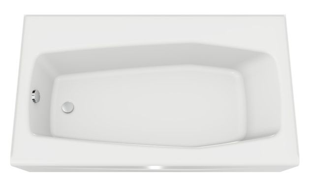  KOHLER® Villager® White 60" x 34.3" Alcove Bath - Left Drain-2