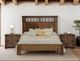 International Furniture Direct Parota Brown California King Panel Bed-1