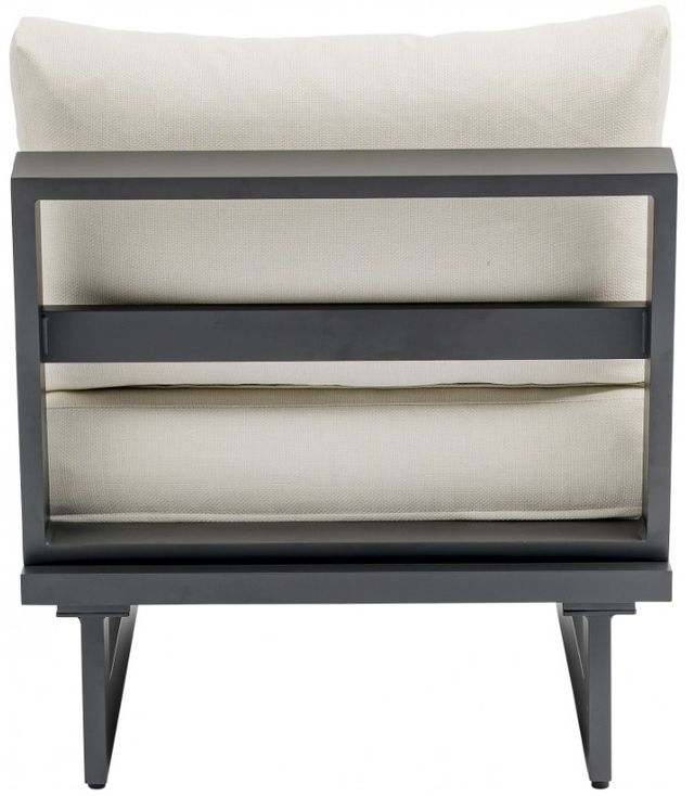 Meridian Furniture Maldives Cream Aluminum/Fabric Outdoor Modular Accent Chair-1