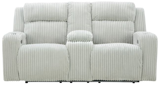 Signature Design by Ashley® Forest Lake Alloy Power Reclining Loveseat with Console-1