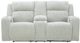 Signature Design by Ashley® Forest Lake Alloy Power Reclining Loveseat with Console-1