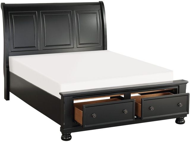 Homelegance® Laurelin Black Queen Panel Bed-3