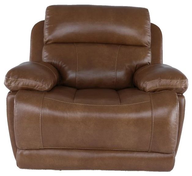 ITEM #: 77328  Cowboy Saddle Leather Power Recliner with Headrest-3
