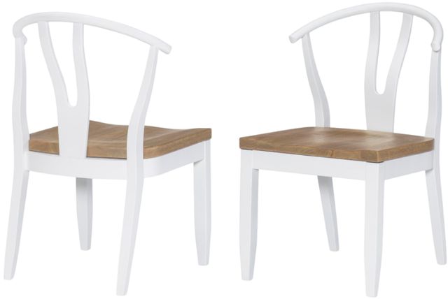 Legacy Classic Franklin Natural White Wishbone Back Side Chair-3