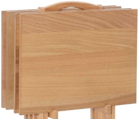 Powell® Barton Taneli 4-Piece Natural Tray Table Set-1