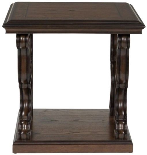 Signature Design by Ashley® Maylee Dark Brown Square End Table-2