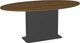 Amisco Customizable Lucarelli 72" Oval Dining Table with 1" Walnut Veneer Top-0