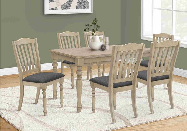 Monarch Specialties Inc. Antique Grey 60" Dining Table-1